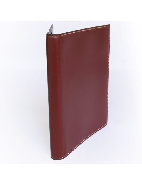 Couverture d'agenda semainier HERMES veau  box bordeaux