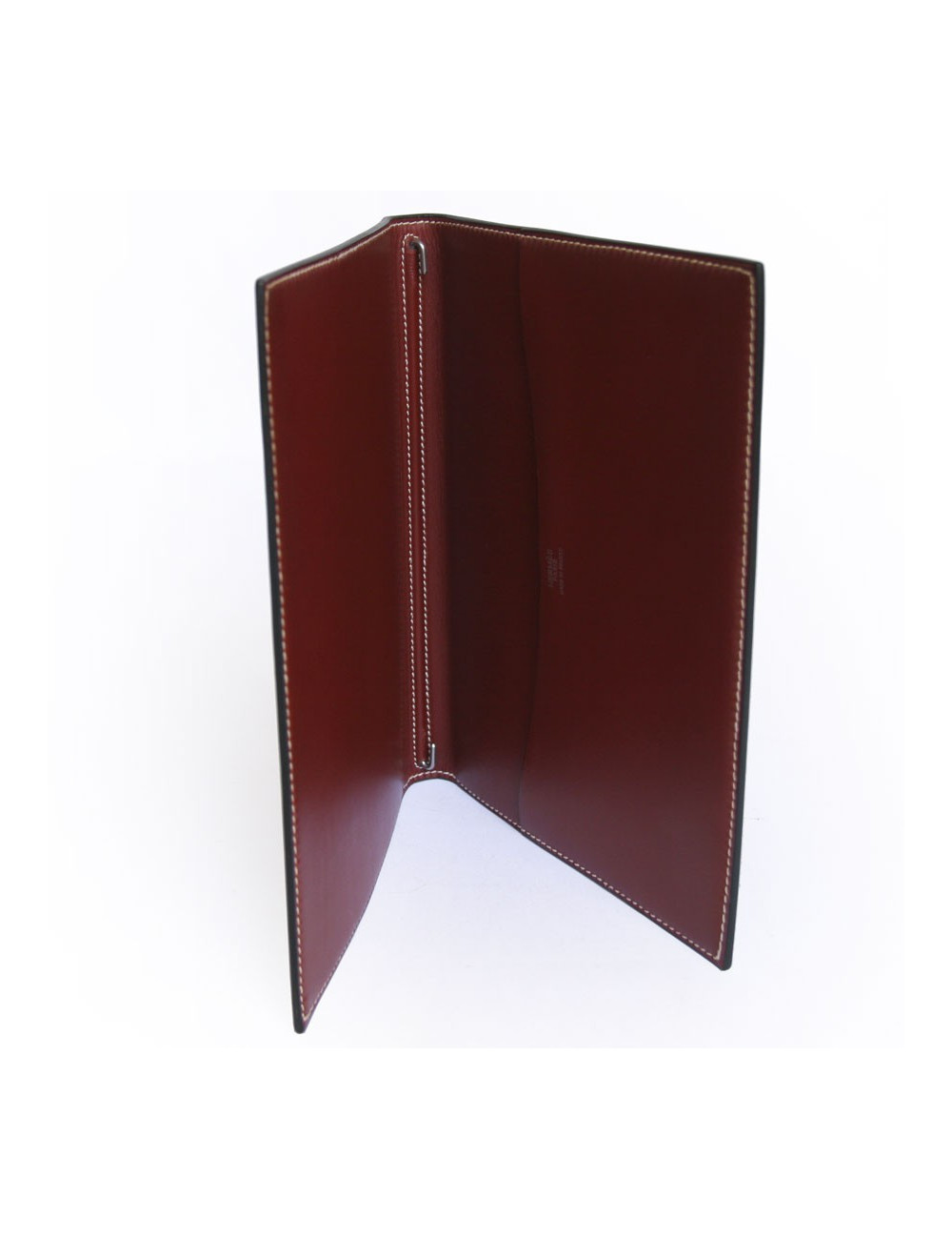 Couverture d'agenda semainier HERMES veau  box bordeaux