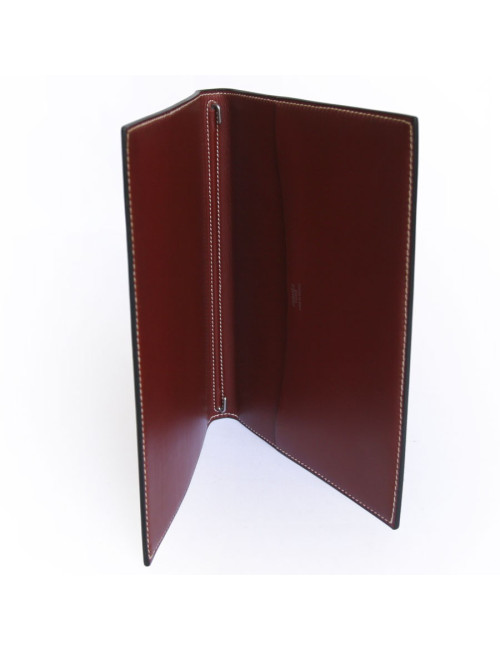 Couverture d'agenda semainier HERMES veau  box bordeaux