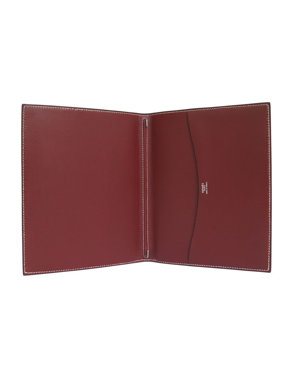 Couverture d'agenda semainier HERMES veau  box bordeaux