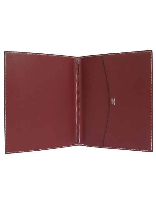 Couverture d'agenda semainier HERMES veau  box bordeaux