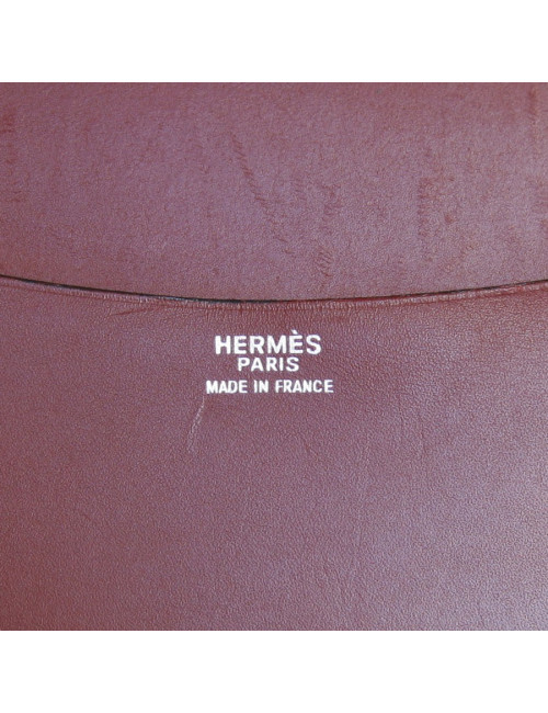Couverture d'agenda semainier HERMES veau  box bordeaux