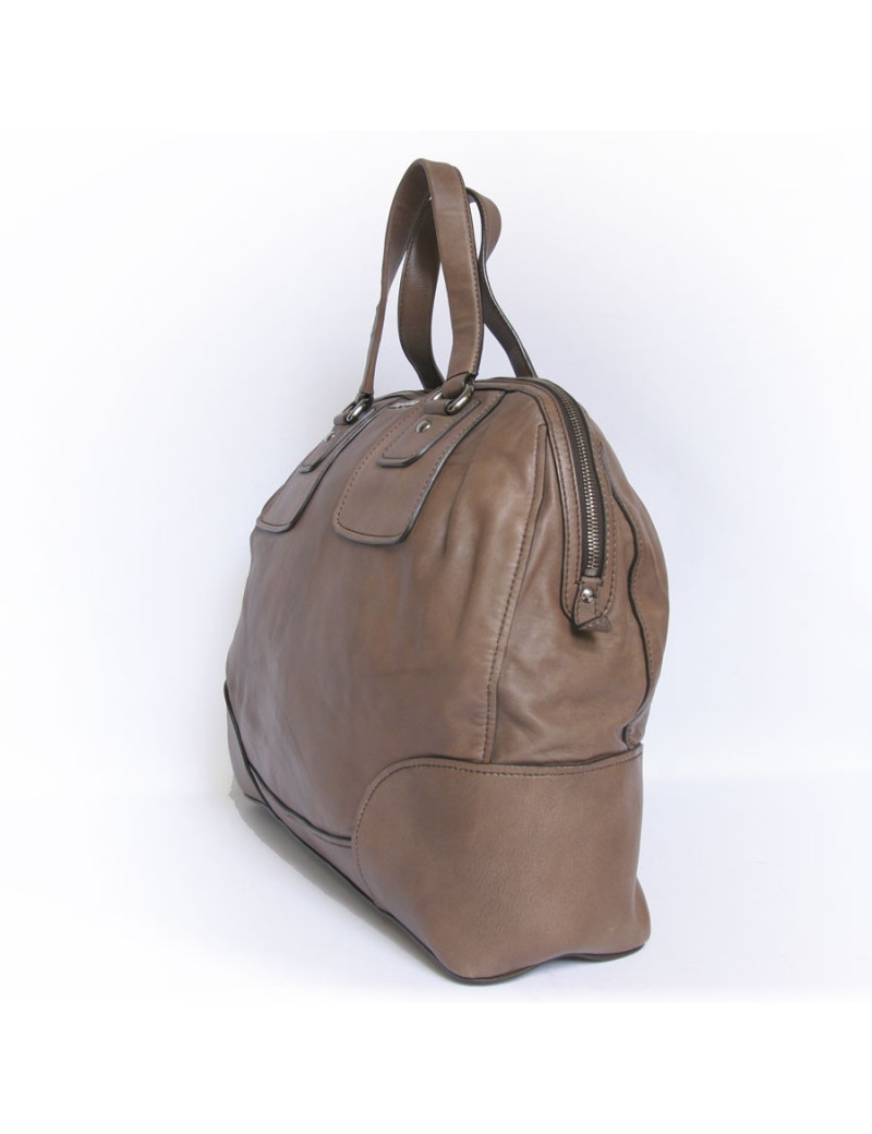 Sac weekeder MIU MIU cuir étoupe GM