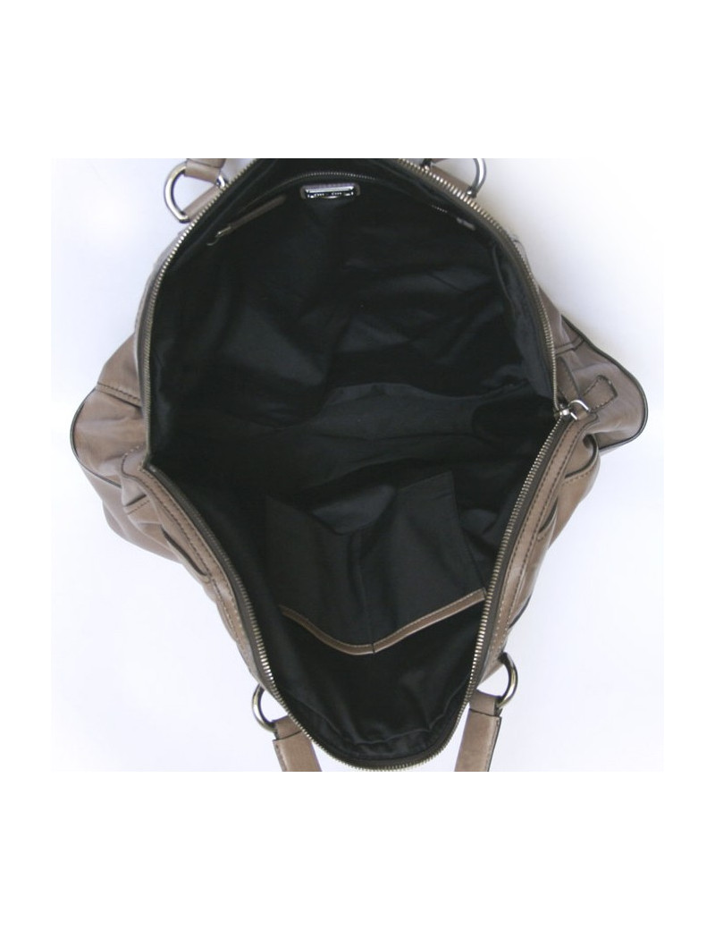 Sac weekeder MIU MIU cuir étoupe GM