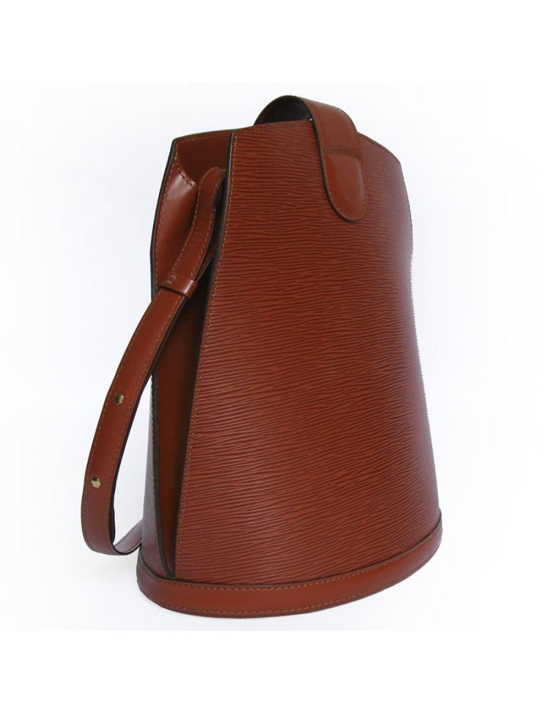 Sac LOUIS VUITTON en cuir épi brique