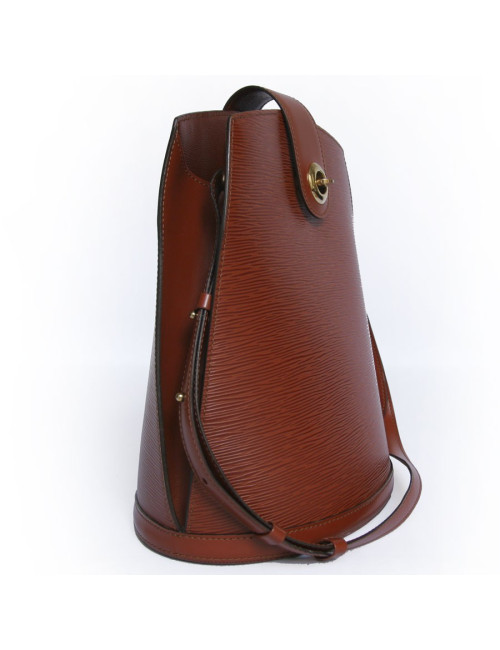 Sac LOUIS VUITTON en cuir épi brique