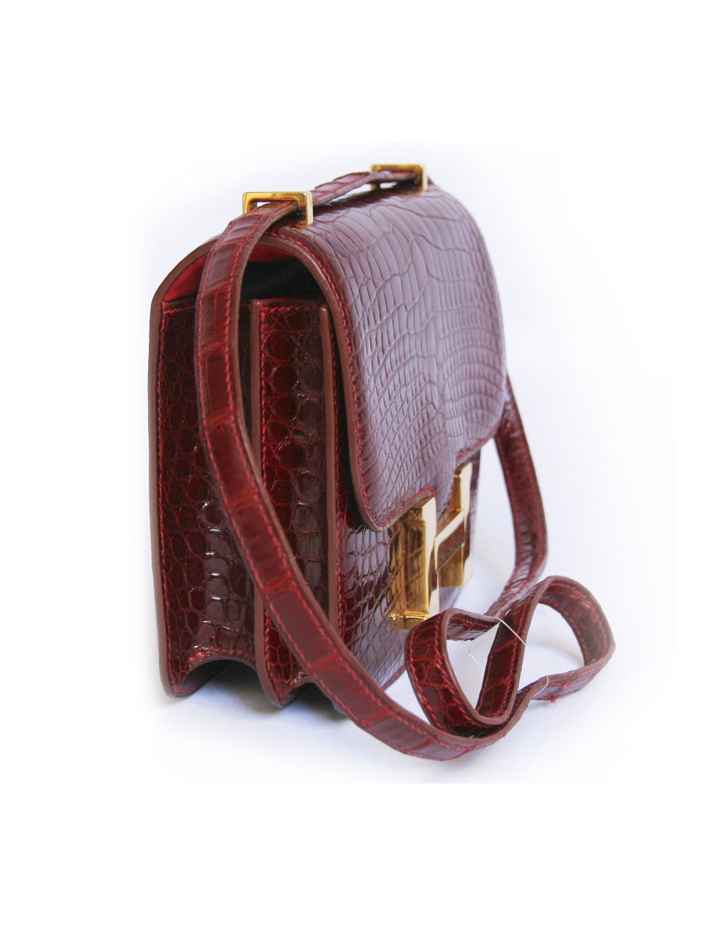 Sac Constance Rouge braise HERMES