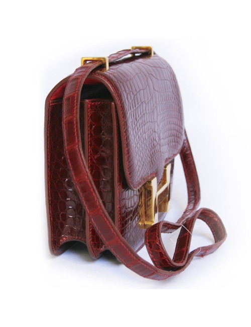 Sac Constance Rouge braise HERMES