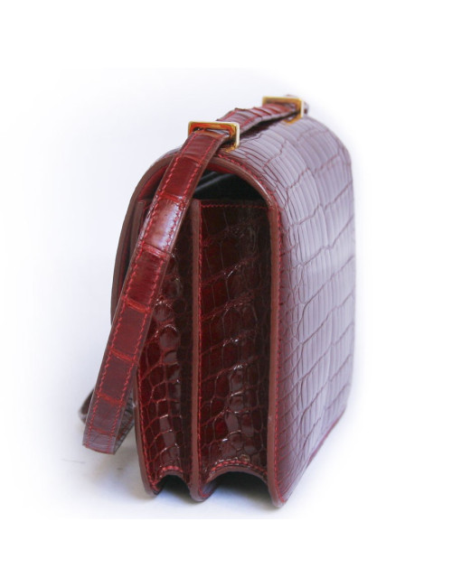 Sac Constance Rouge braise HERMES