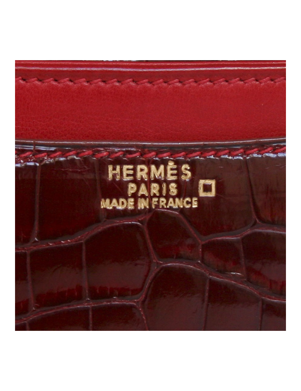 Sac Constance Rouge braise HERMES