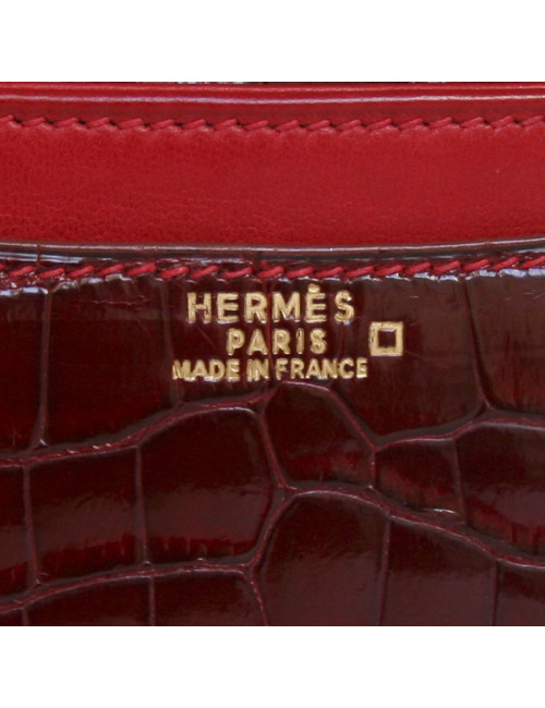 Sac Constance Rouge braise HERMES