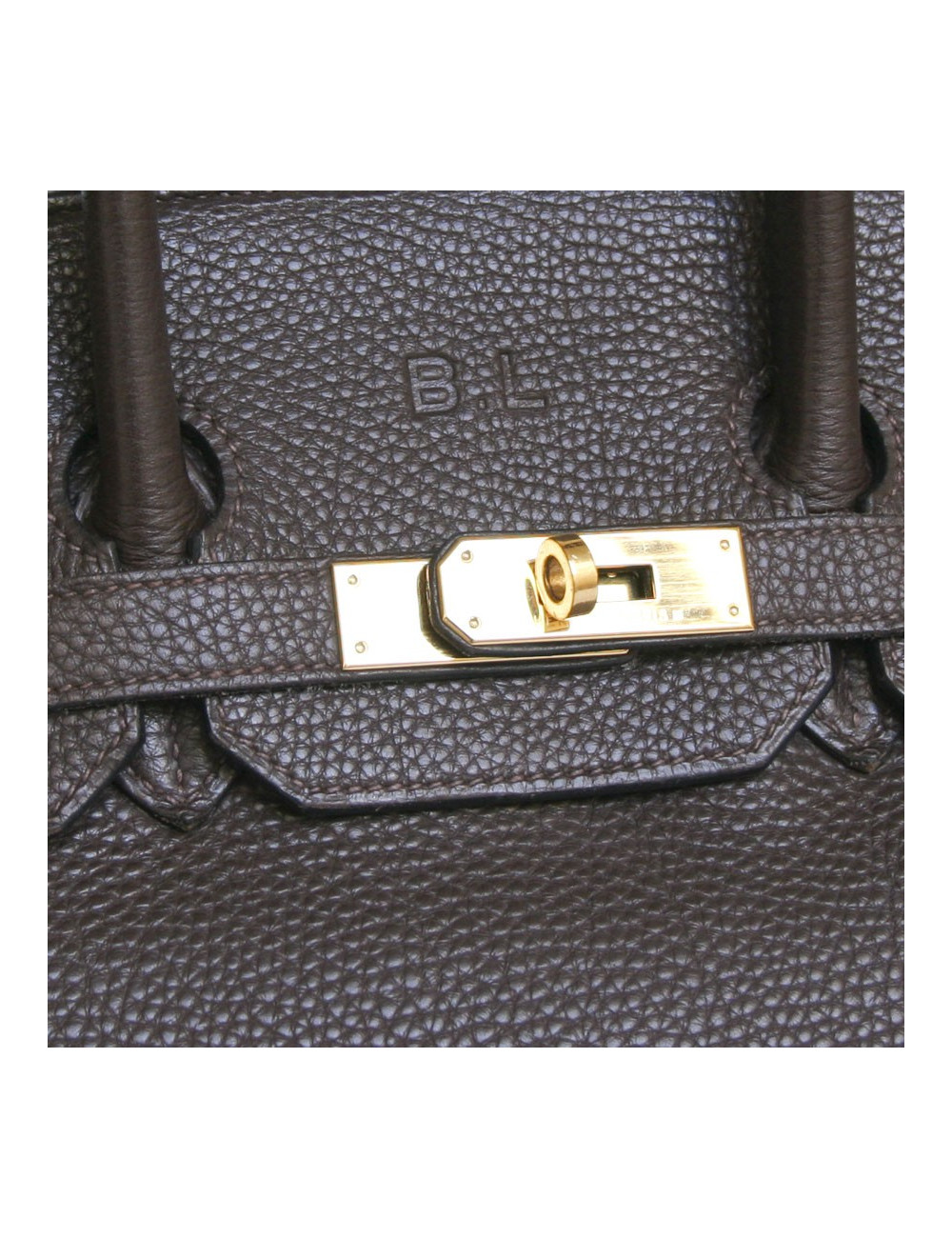 Birkin 35 HERMES togo marron bijouterie dorée