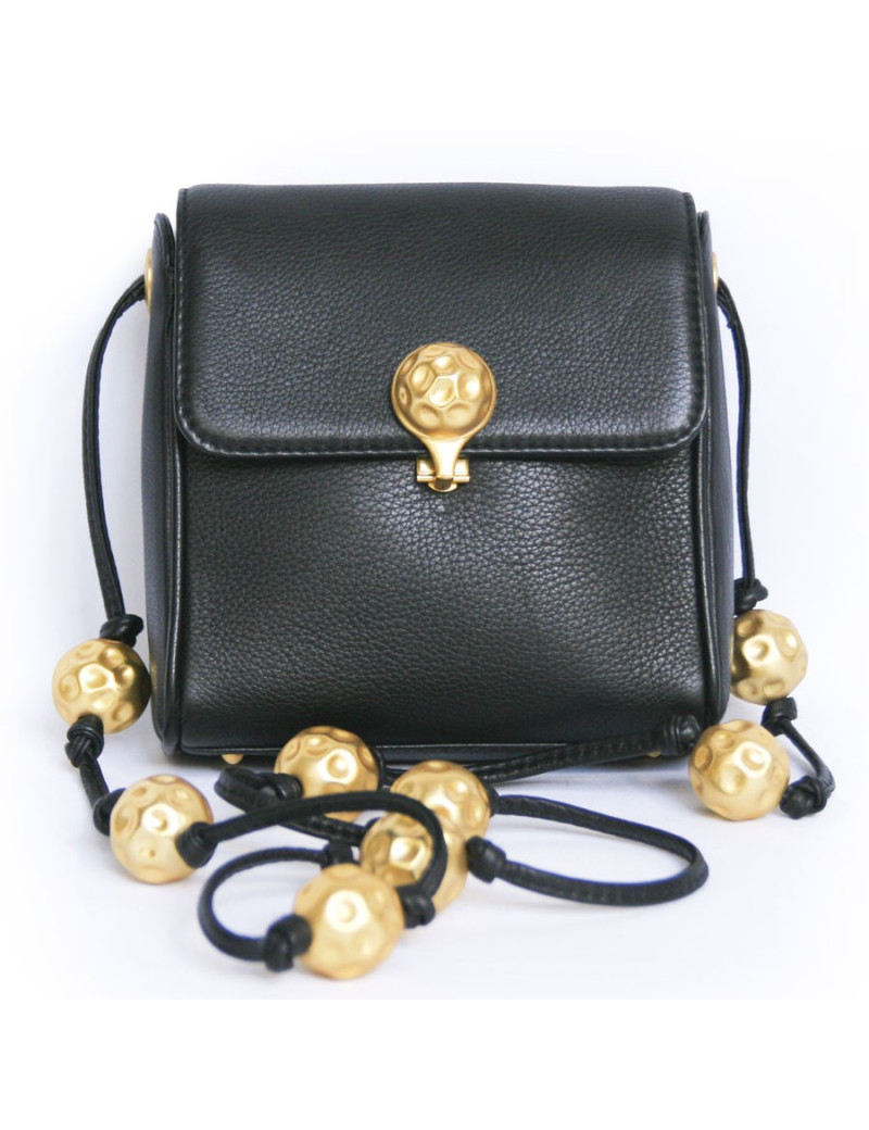 Sac bijou FENDI cuir noir