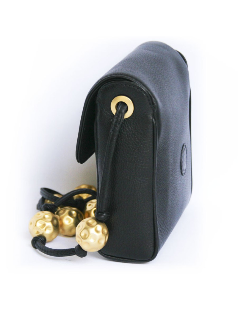 Sac bijou FENDI cuir noir