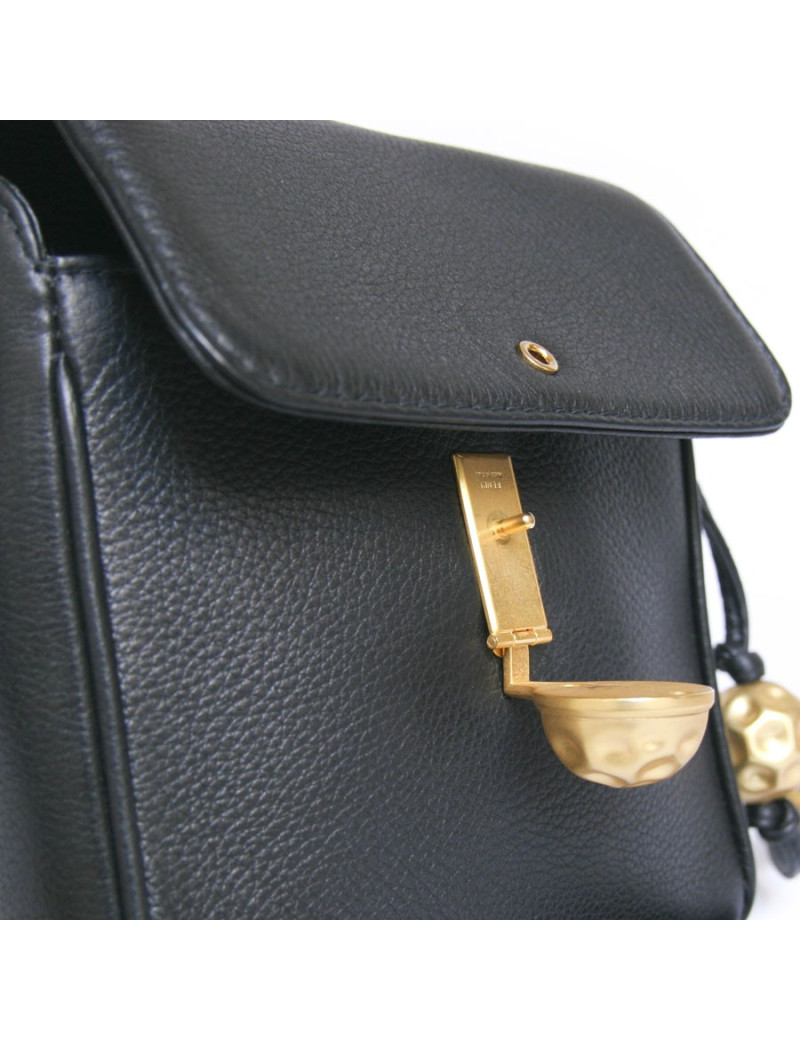 Sac bijou FENDI cuir noir