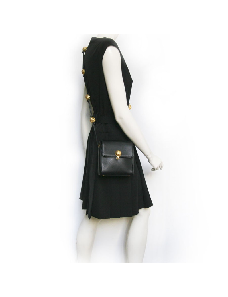 Sac bijou FENDI cuir noir