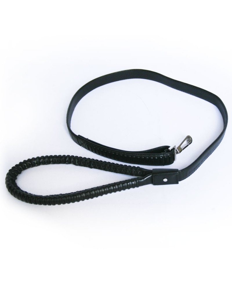 Laisse pour chien GUCCI  cuir noir