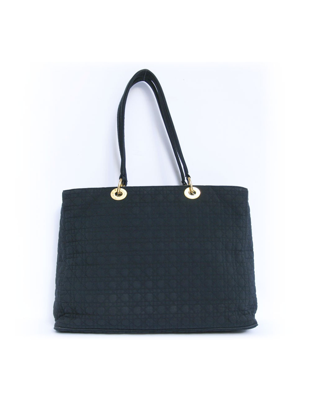 Sac shopping DIOR toile enduite noire