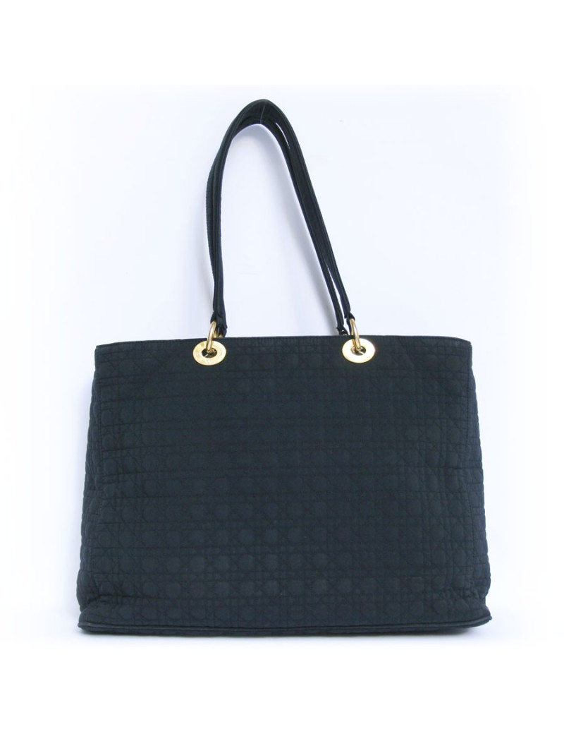 Sac shopping DIOR toile enduite noire