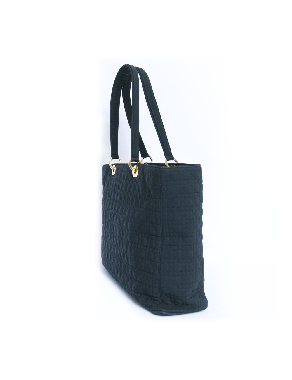 Sac shopping DIOR toile enduite noire