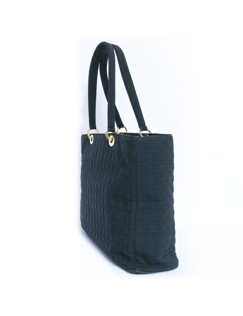 Sac shopping DIOR toile enduite noire