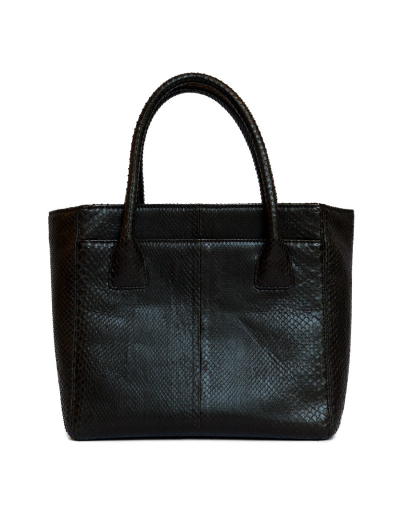 Sac CHANEL en python noir