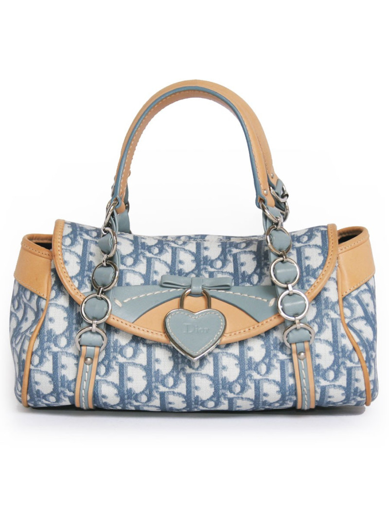 Sac CHRISTIAN DIOR monogram bleu