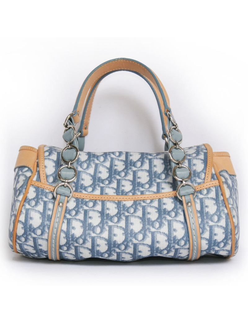 Sac CHRISTIAN DIOR monogram bleu