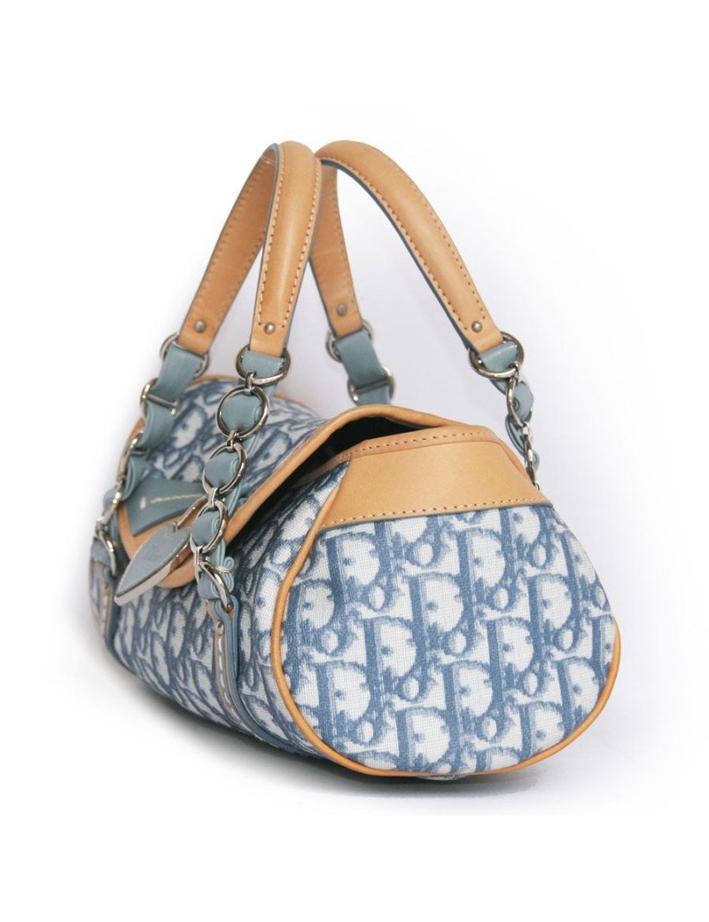 Sac CHRISTIAN DIOR monogram bleu