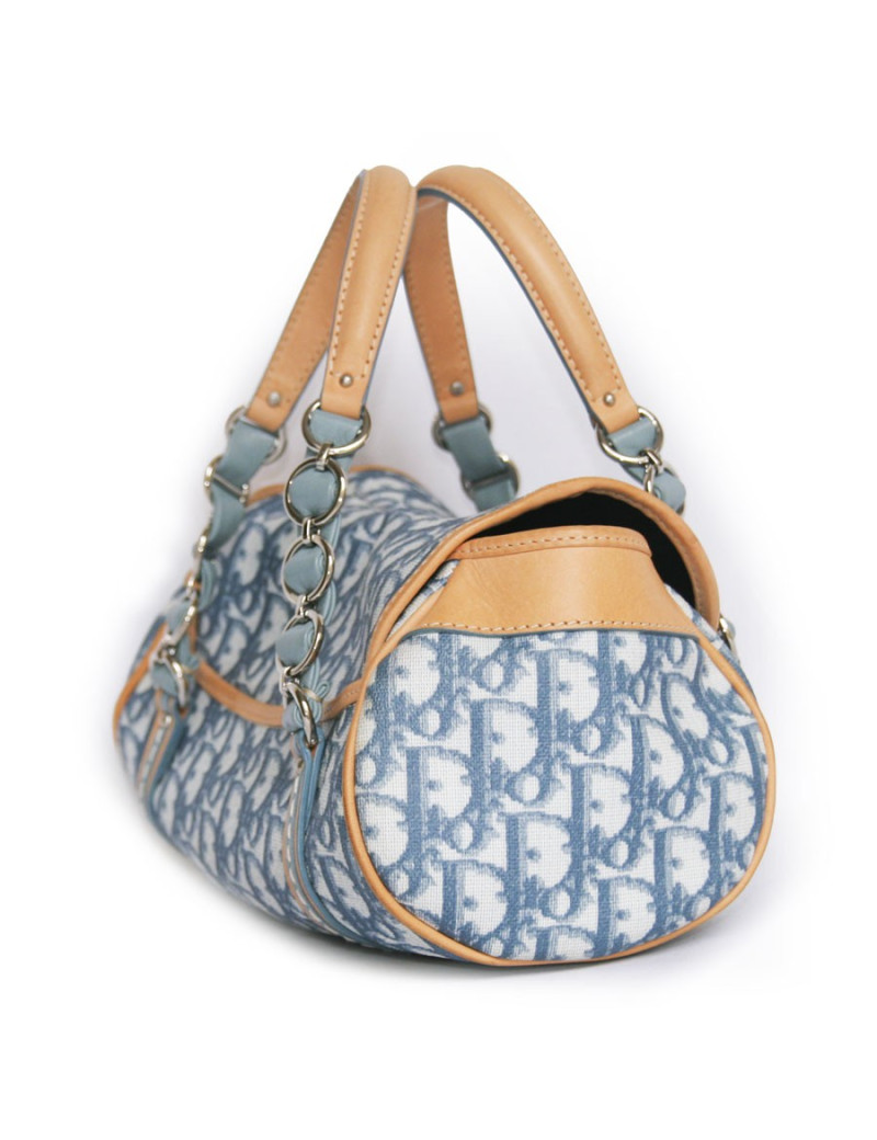 Sac CHRISTIAN DIOR monogram bleu