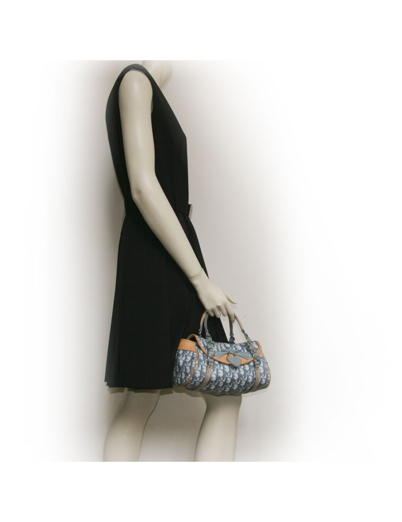 Sac CHRISTIAN DIOR monogram bleu