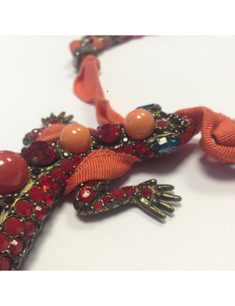Collier LANVIN lézard