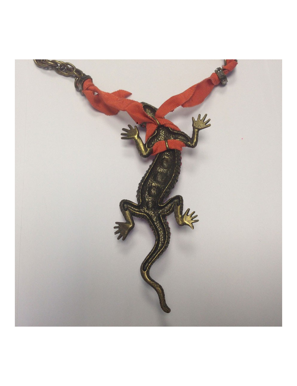 Collier LANVIN lézard