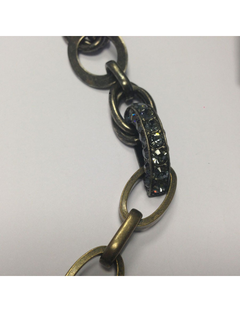 Collier - broche LANVIN grenouille strass de Swarowski 