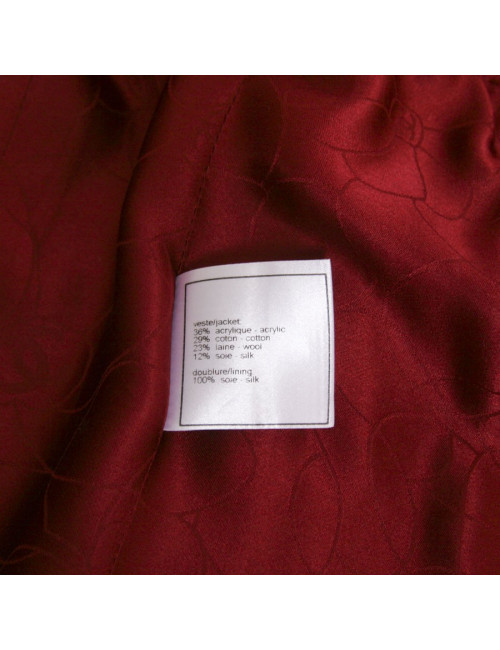 Veste CHANEL en tweed multicolore T38