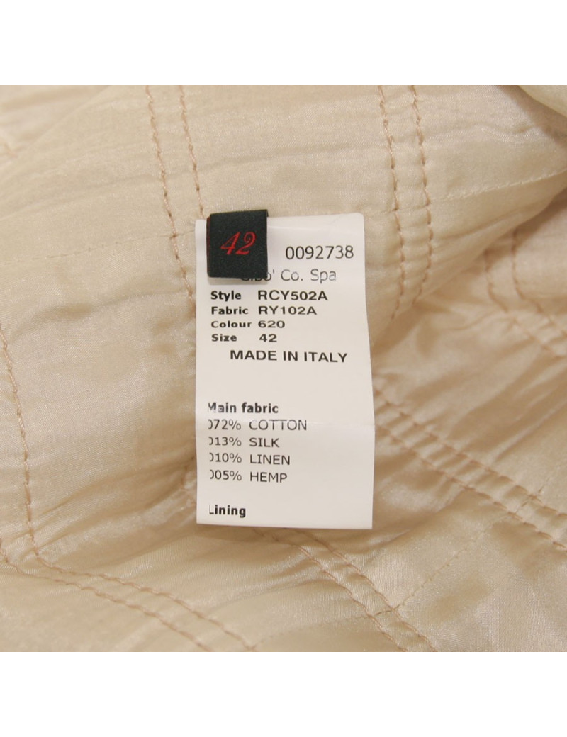 Manteau ROCHAS en coton beige