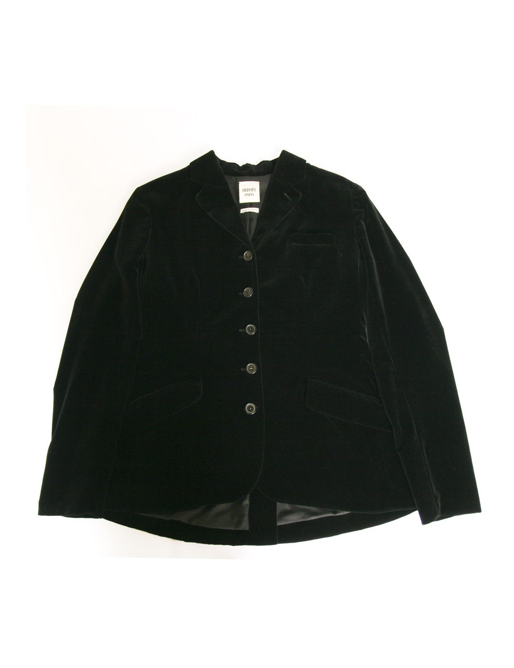 Veste HERMES en agneau noir T44