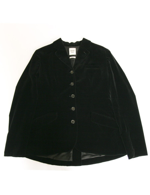Veste HERMES en agneau noir T44