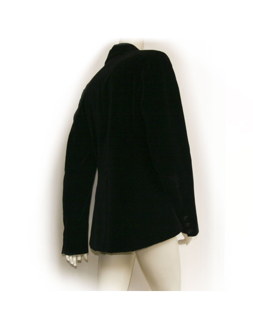 Veste HERMES en agneau noir T44