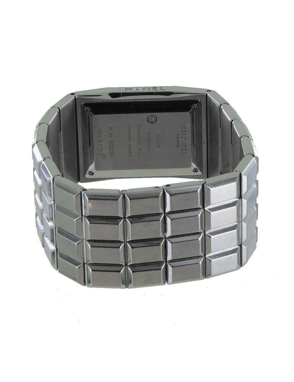 Montre "chocolta" CHANEL en acier et diamants