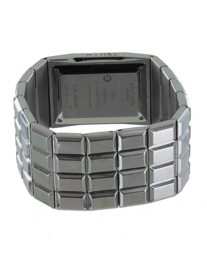 Montre "chocolta" CHANEL en acier et diamants