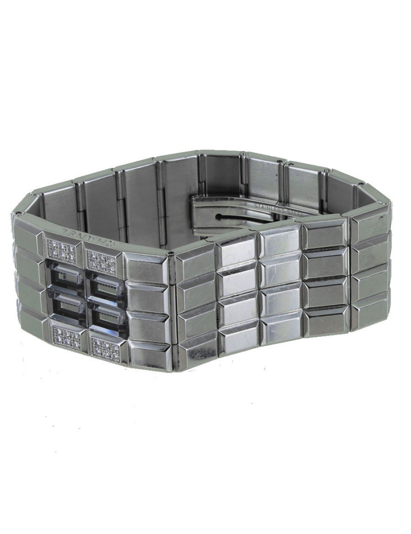 Montre "chocolta" CHANEL en acier et diamants