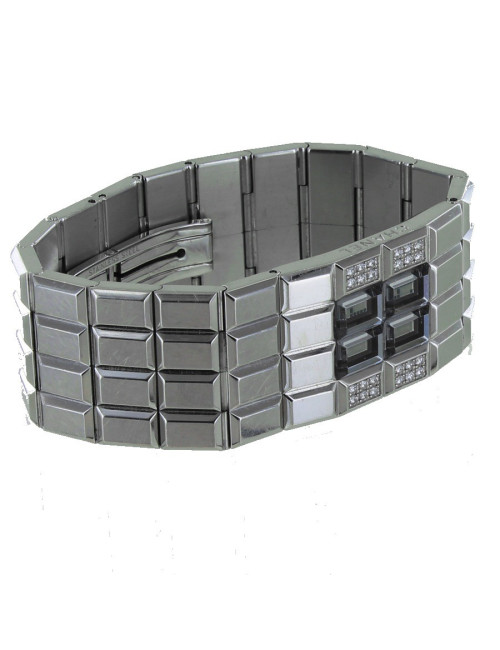 Montre "chocolta" CHANEL en acier et diamants