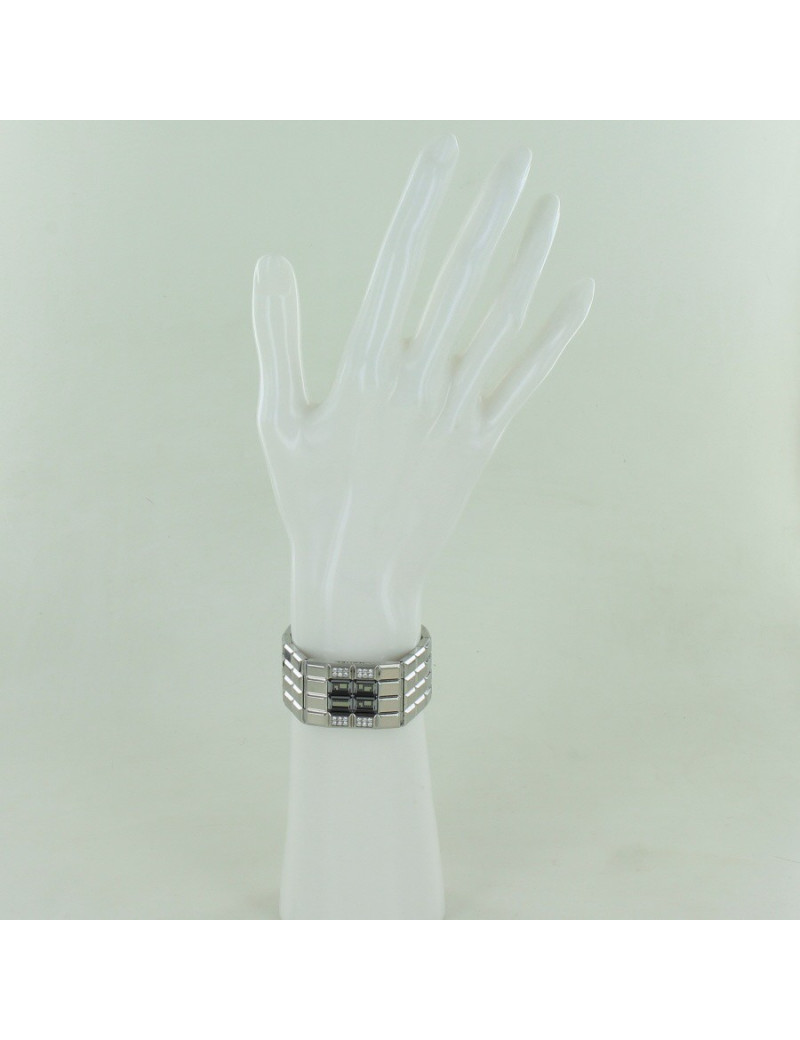 Montre "chocolta" CHANEL en acier et diamants