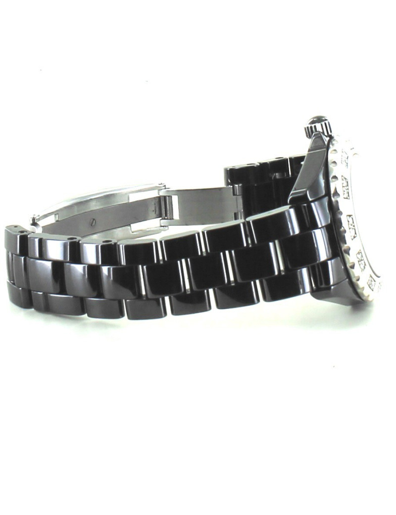 Montre J12  CHANEL ceramique noire et diamants