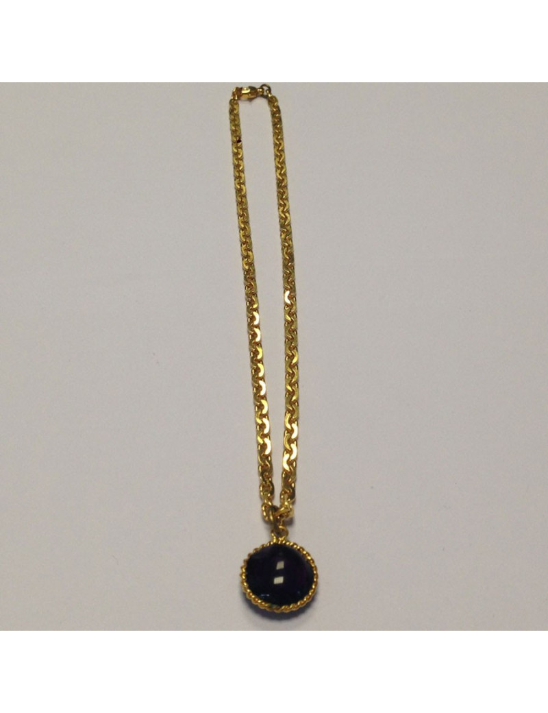 collier Marguerite de Valois cabochon violet