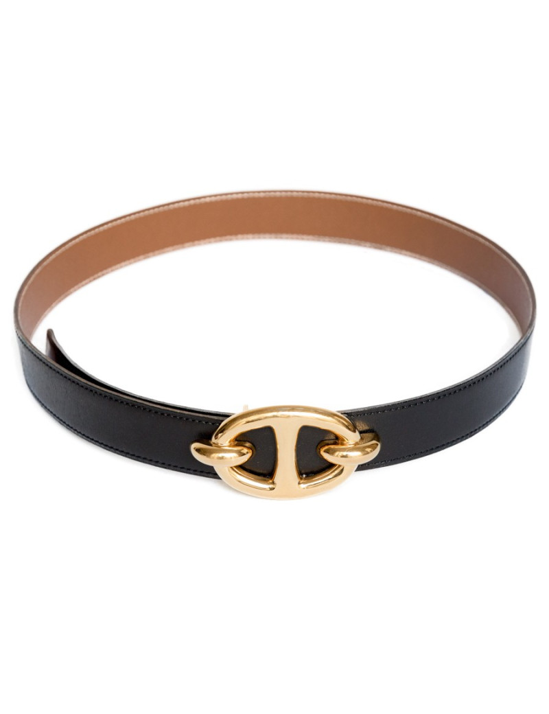Ceinture HERMES chaine d'ancre  t78 reversible