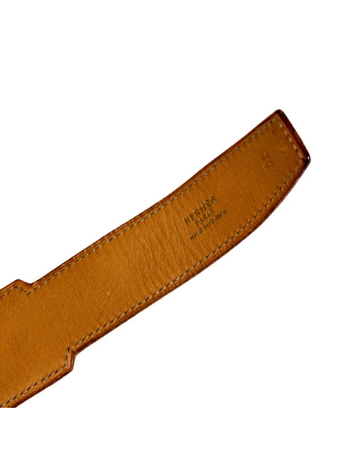 Ceinture Kelly HERMÈS cuir courchevel framboise t 70