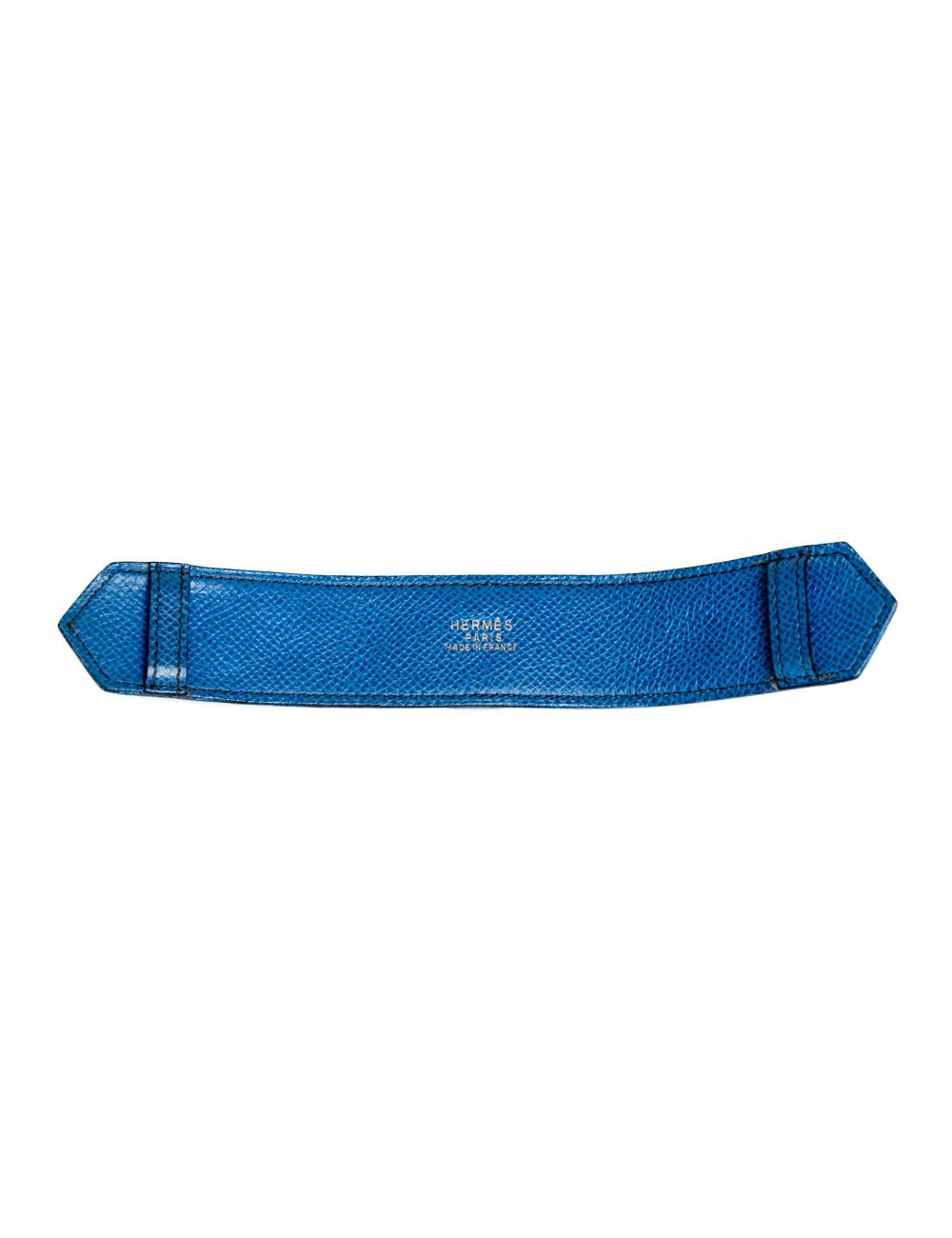 Ceinture  HERMES bicolore noire et bleue