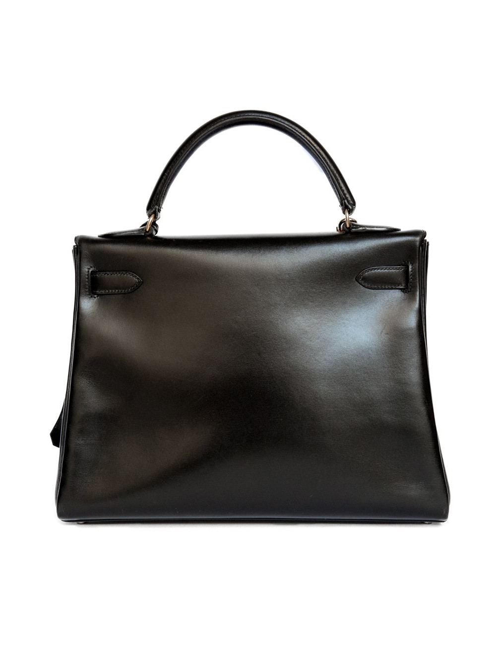 Sac Kelly 32 HERMES cuir box noir